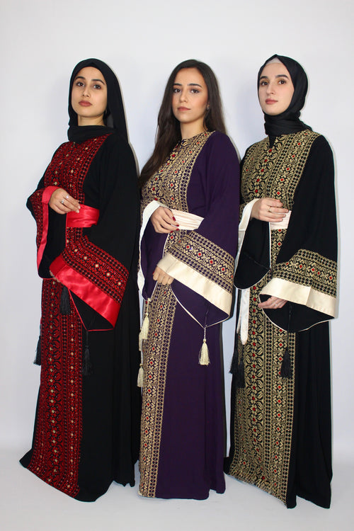 Palestinian Thobe Red