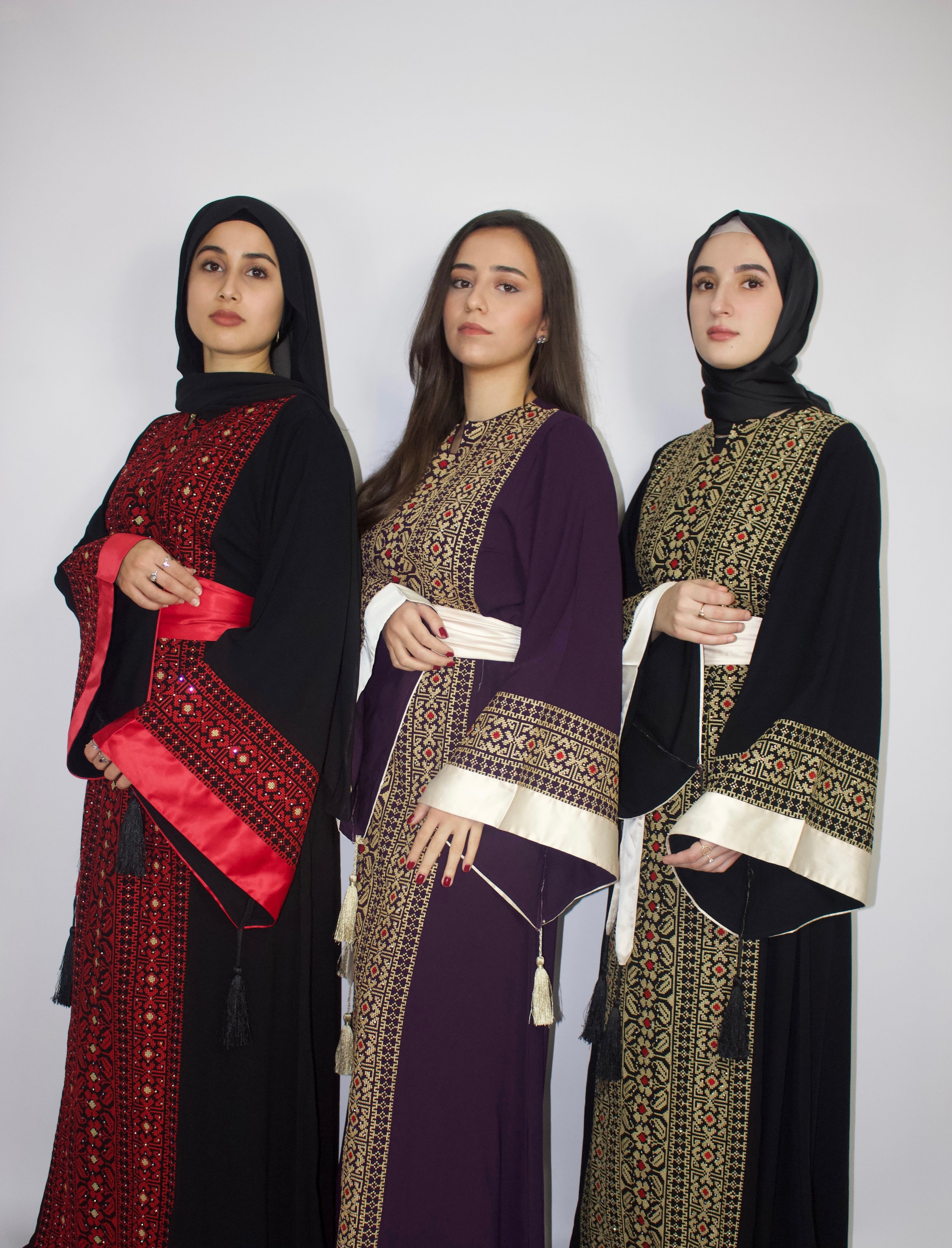 Palestinian Thobe purple